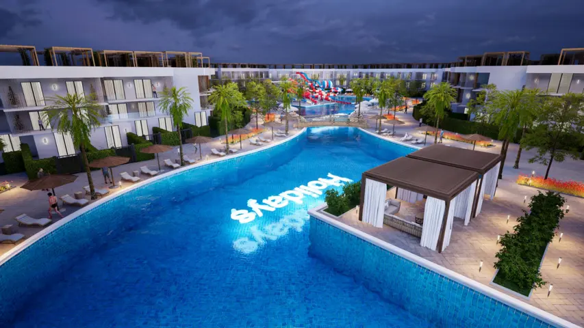 001 Ground Building 7 side pool + 73 m2 private garden